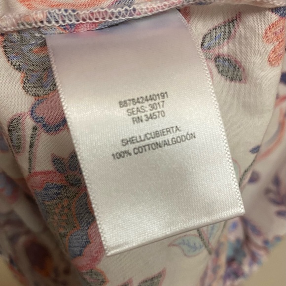 IB Diffusion Shirt Dress Multi Floral Paisley Womens XL Sleeveless 1/2 Button Up - Picture 4 of 4